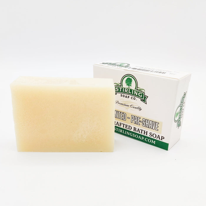 Stirling Soap Co. Unscented - Pre-Shave Bath Soap 5.5 Oz