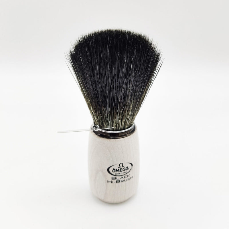 Omega Omega Shaving Brush White 196711 Hi-Brush Synthetic Fibre Shaving Brush