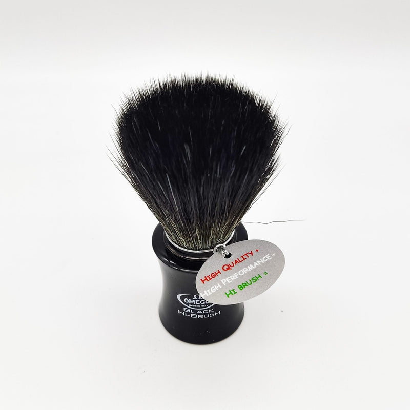 Omega Omega Shaving Brush Black 196818 Hi-Brush Synthetic Fibre Shaving Brush