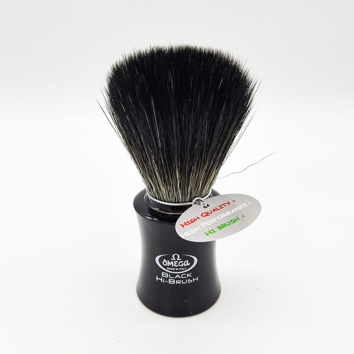 Omega Shaving Brush Black 196818 Hi-Brush Synthetic Fibre