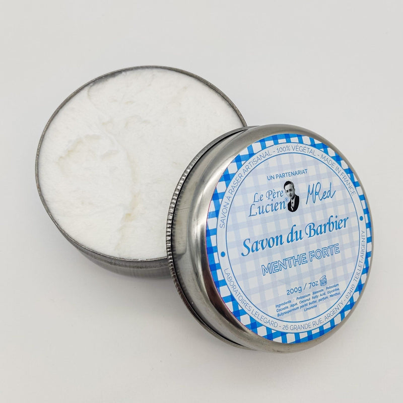 Le Pere Lucien Le Pere Lucien Menthe Forte Savon Du Barbier 200g Shaving Soap
