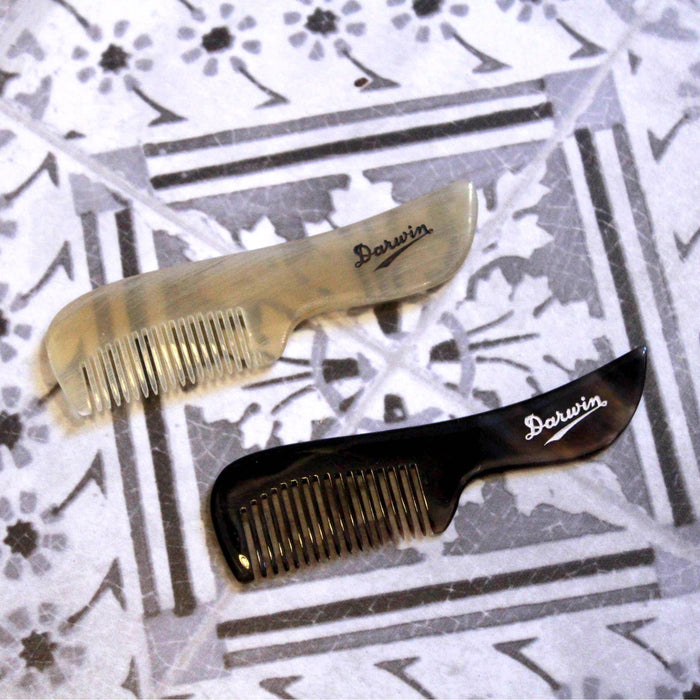 Darwin Shaving Moustache Comb Genuine Horn