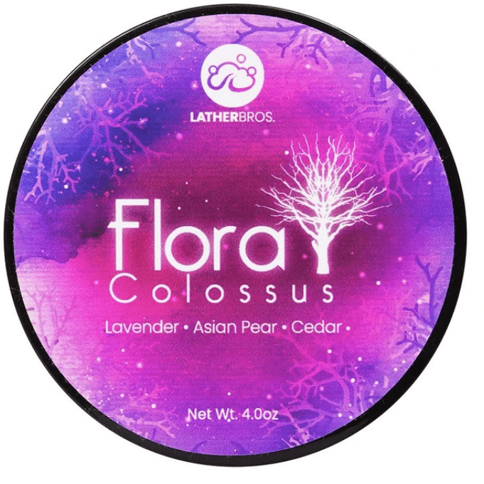 Lather Bros. Flora Colossus? Shaving Soap  4 Oz