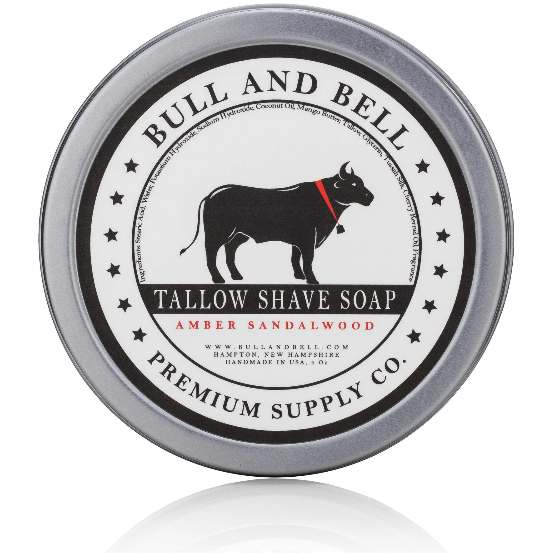 Murphy & Mcneil Amber Sandalwood  Bull & Bell Series Shaving Soaps (Tallow) 3oz
