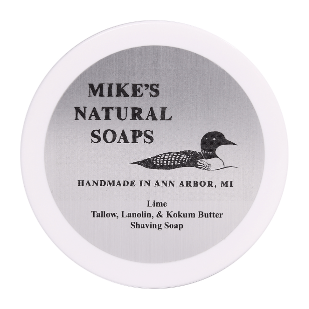 Mike's Natural Soaps Lime Shaving Soap 5 Oz