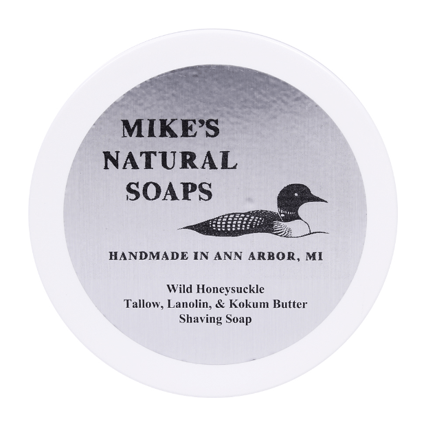 Mike's Natural Soaps Wild Honeysuckle Shaving Soap 5 Oz