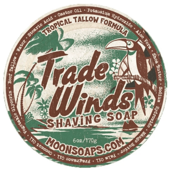 Moon Soaps Trade Winds Shave Soap 6 Oz