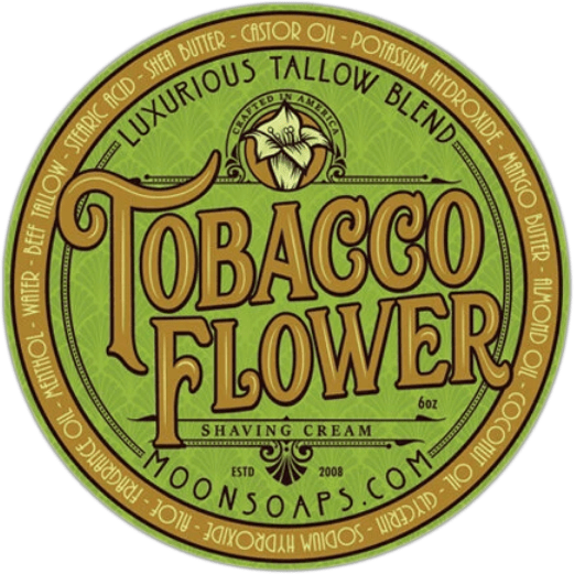Moon Soaps Tobacco Flower Shaving Cream 6 Oz