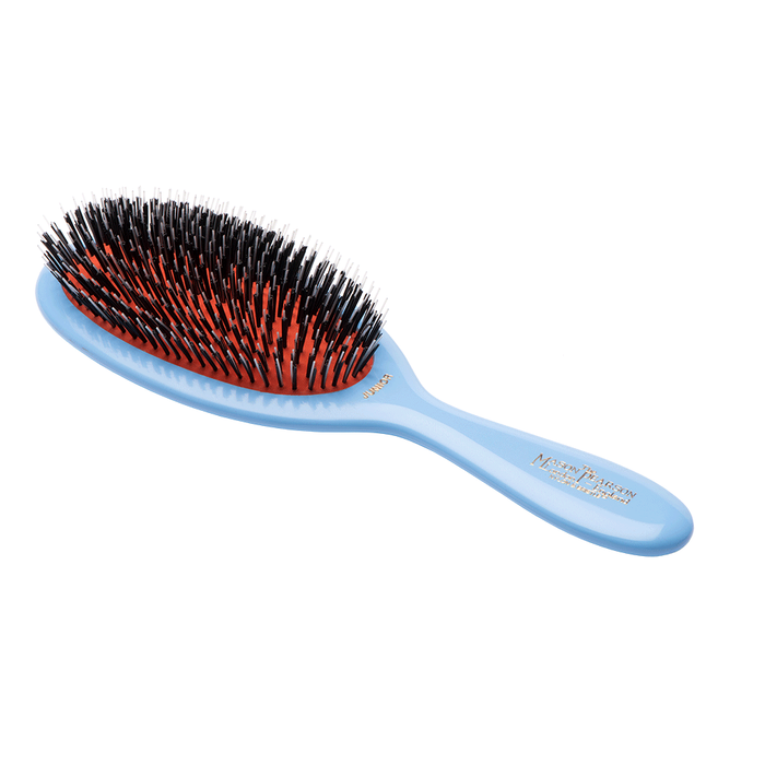 Mason Pearson Junior Bristle & Nylon Hair Brush Medium - BN2 BLUE