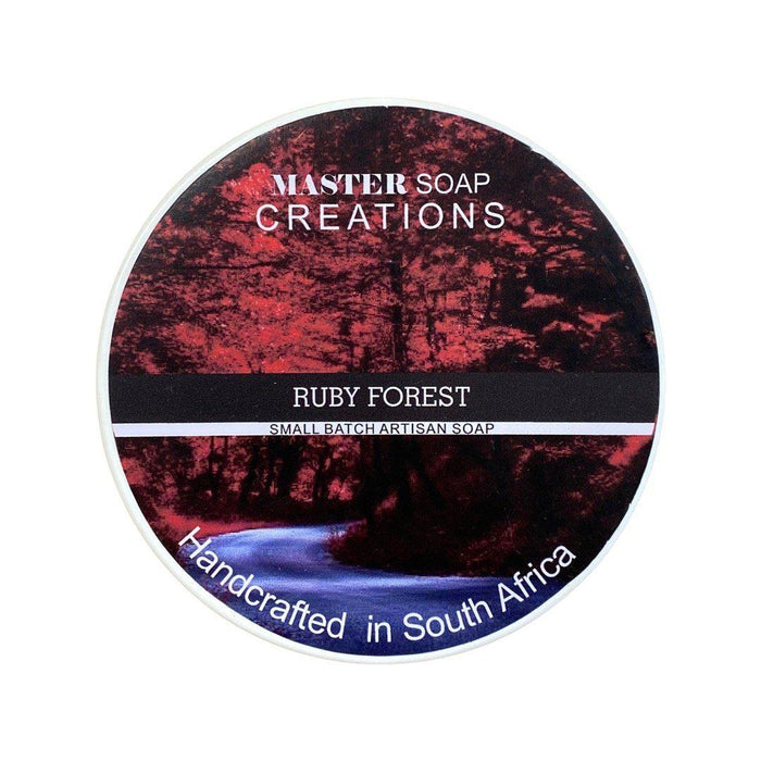 Master Soap Creations  Ruby Forest Shave Soap 6 Oz