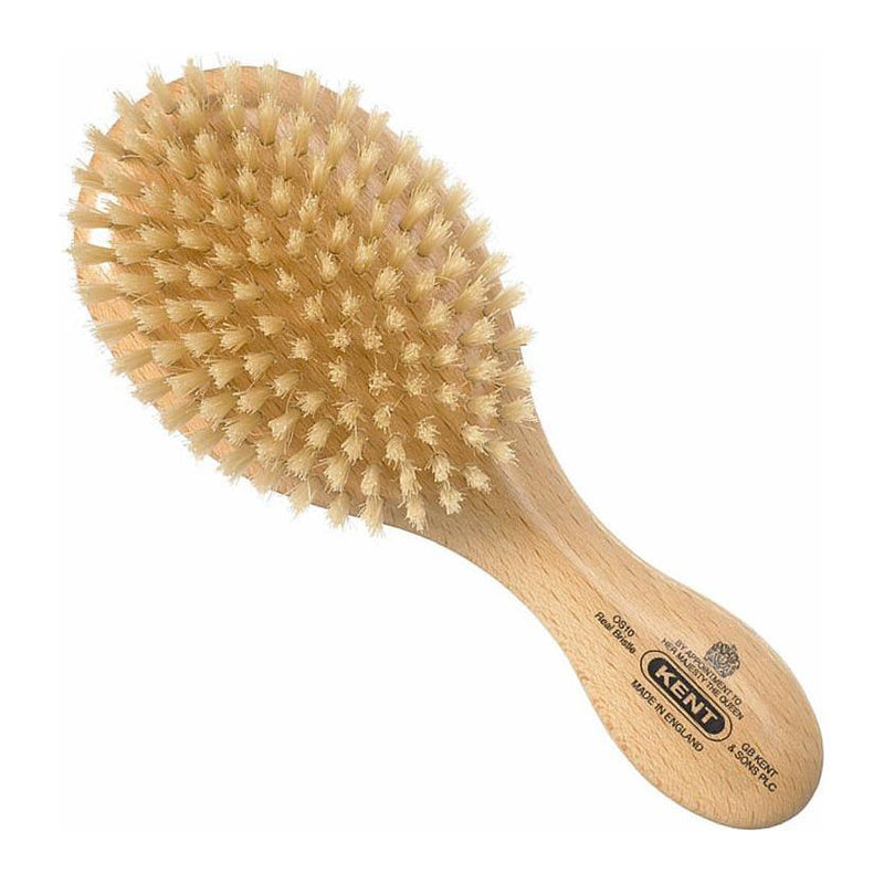 KENT Kent Oval Club Satin And Beechwood Pure White Bristle Brush - Os10 / 5 Oz Hair Brush