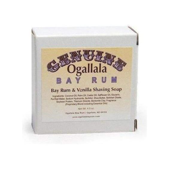 Ogallala Bay Rum & Vanilla Shaving Soap 4.5 Oz