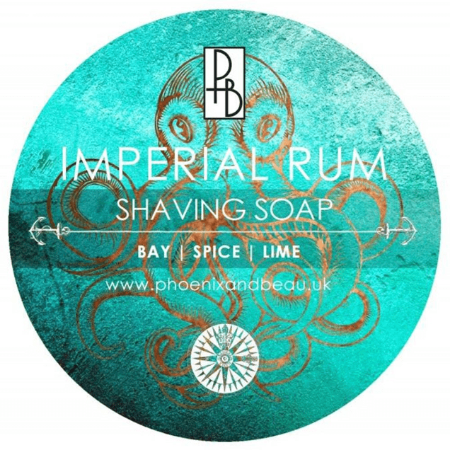 Phoenix and Beau Imperial Rum Shaving Soap 115g