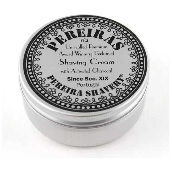 Pereira Shavery Activated Charcoal Shaving Soap in Tin 100g