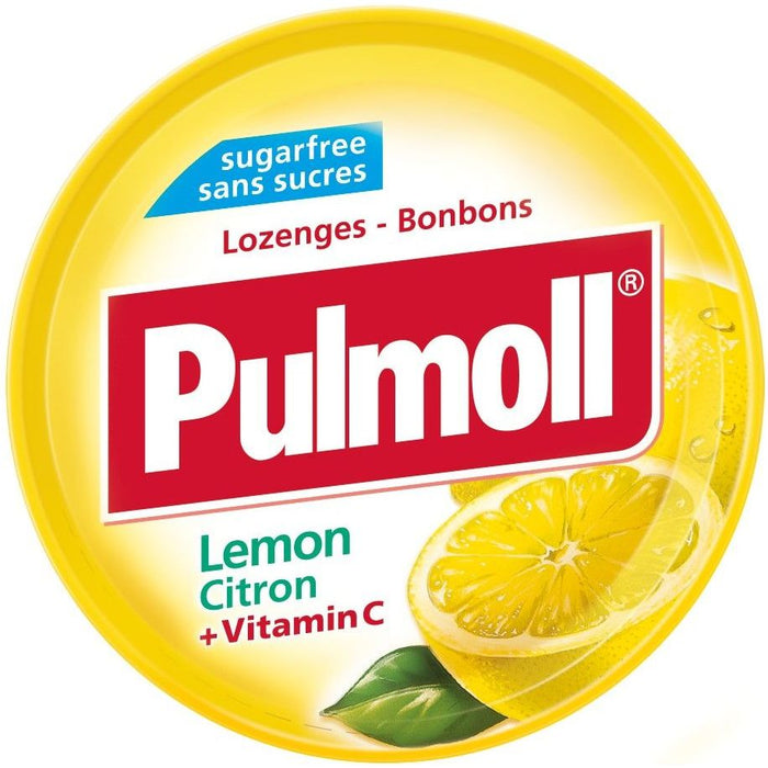 Pulmoll Lemon + Vitamin C Sugar Free 45g