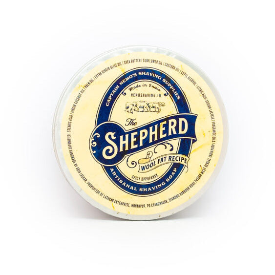 Captain Nemo's The Shepherd Spicy Oppopanax Wool Fat Shaving Soap 3.5 oz