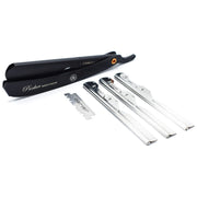 Parker Parker PTABK Stainless Steel Black Adjustable Barber Razor Barber Razor