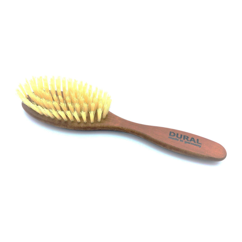 Dural Dural Hair Brush 7 Rows Pear Wood Light Natural Bristles Hair Brush