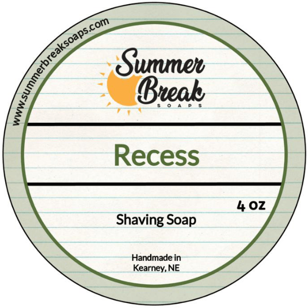 Summer Break Soaps Recess Shaving Soap 4 Oz