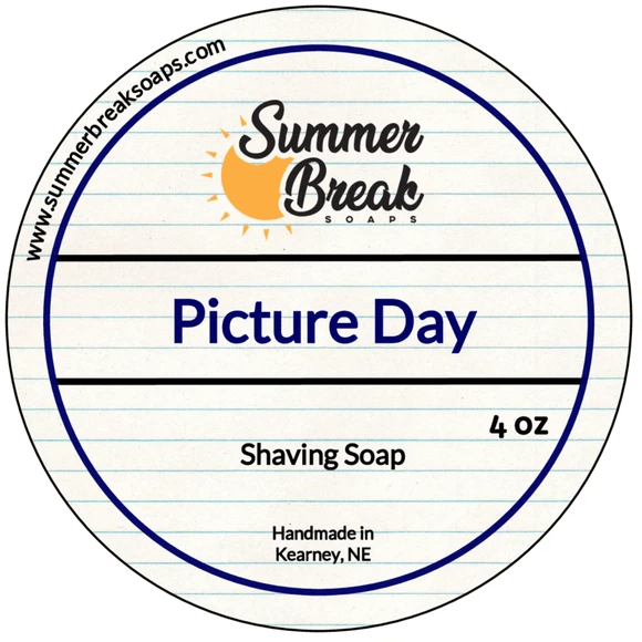Summer Break Soaps Picture Day Shaving Soap 4 Oz