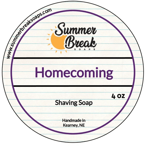 Summer Break Soaps Homecoming Shaving Soap 4 Oz
