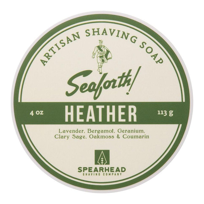 Spearhead Shaving Co. Seaforth Heather Artisan Shavin Soap 4 Oz