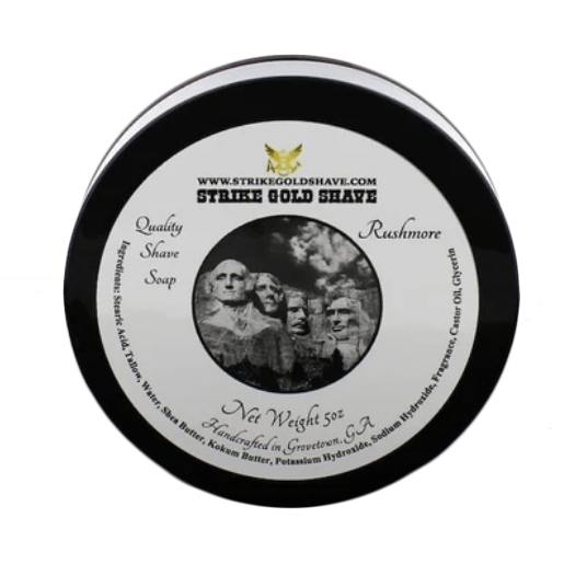 Strike Gold Shave Rushmore Shaving Soap 5 Oz