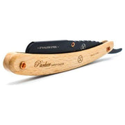 Parker Parker SRPBA Clip-Type Pine Wood Handle Stainless Steel Straight Barber Razor Barber Razor
