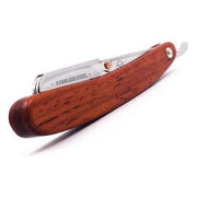 Parker Parker SRRW Clip-Type Rosewood Handle Stainless Steel Straight Barber Shavette Razor Shavette Razor Light Gray