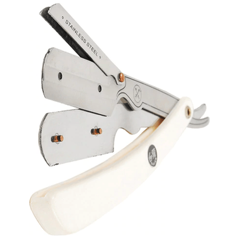 Parker Parker SRW 34R White Resin Handle Straight Razor Razor