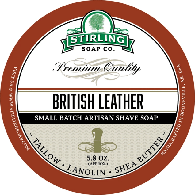 Stirling Soap Co Stirling Soap Co. British Leather Shaving Collection Shaving Set