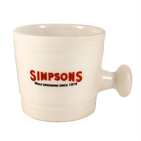 Simpsons Small Ceramic Shaving Mug