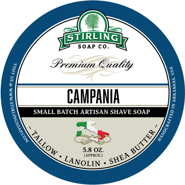 Stirling Soap Co. Campania Shave Soap Jar 5.8 Oz