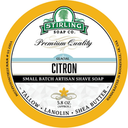 Stirling Soap Co Stirling Soap Co. Glacial Citron Shaving Collection Shaving Set Black Shaving Soap 5.8oz