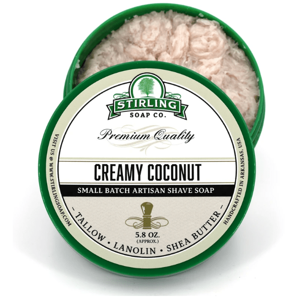 Stirling Soap Co. Creamy Coconut Shave Soap Jar 5.8 oz