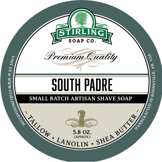 Stirling Soap Co. South Padre Shave Soap Jar 5.8 oz