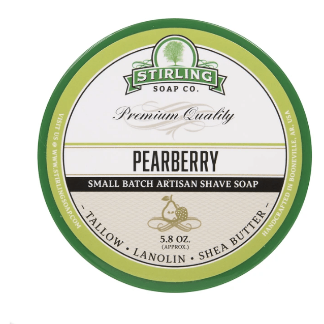 Stirling Soap Co. Pearberry Shave Soap Jar 5.8 oz
