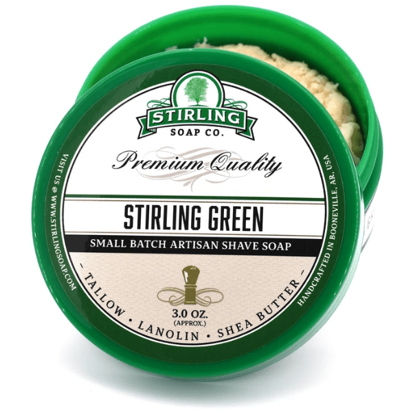 Stirling Soap Co. Stirling Green Shave Soap Jar 3 oz