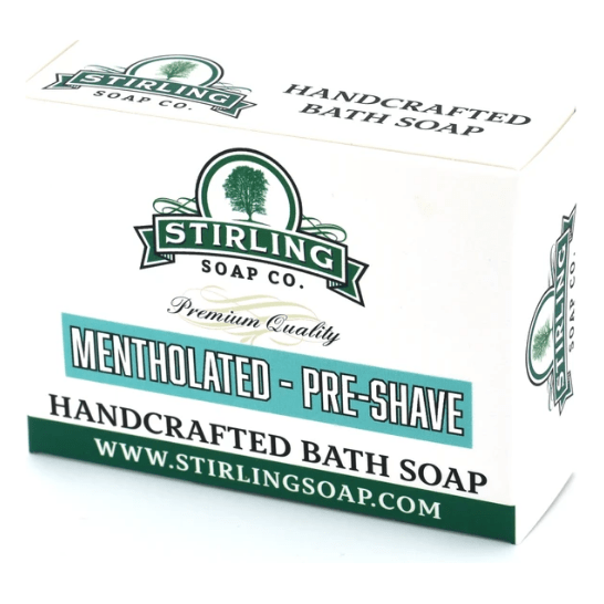 Stirling Soap Co Stirling Soap Co. Mentholated Pre-Shave Bath Soap 5.5 Oz Pre-Shave Bath Soap