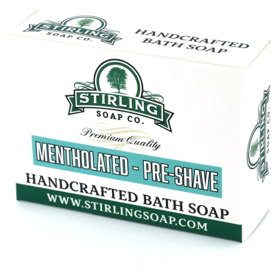 Stirling Soap Co. Mentholated Pre-Shave Bath Soap 5.5 Oz