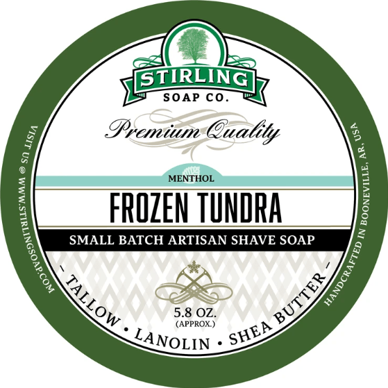 Stirling Soap Co. Frozen Tundra Shave Soap Jar 5.8 oz