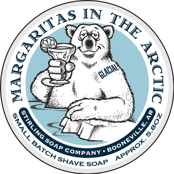 Stirling Soap Co. Glacial - Margaritas in the Arctic Shave Soap Jar 5.8 oz