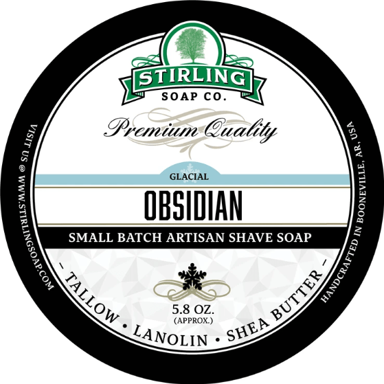 Stirling Soap Co Stirling Soap Co. Glacial - Obsidian Shaving Collection Shaving Set