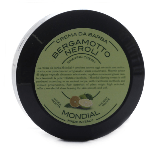 Mondial Luxury Italian Travel Shaving Cream Bergamot 75ml