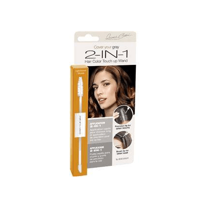 Irene Gari Cover Your Gray 2in1 Hair Color Touch up Wand  Light Brown  0.25 oz