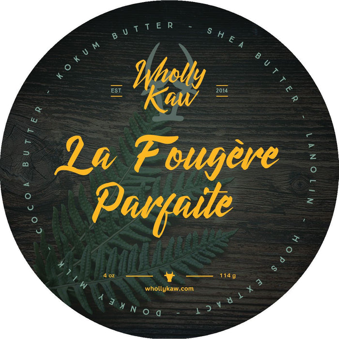 Wholly Kaw La Fougere Parfaite Tallow Shaving Soap 4 Oz