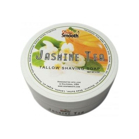 Soap Smooth Jasmine Tea Tallow Shaving Soap 4 Oz