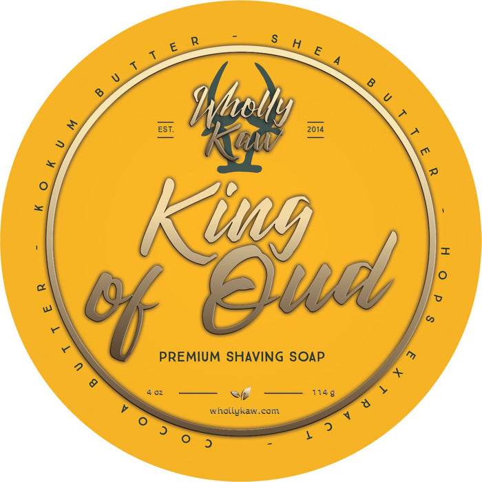 Wholly Kaw King of Oud Vegan Shaving Soap 4 Oz