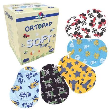 Ortopad Soft Bamboo Eye Patched for Boys - Medium - 50ct