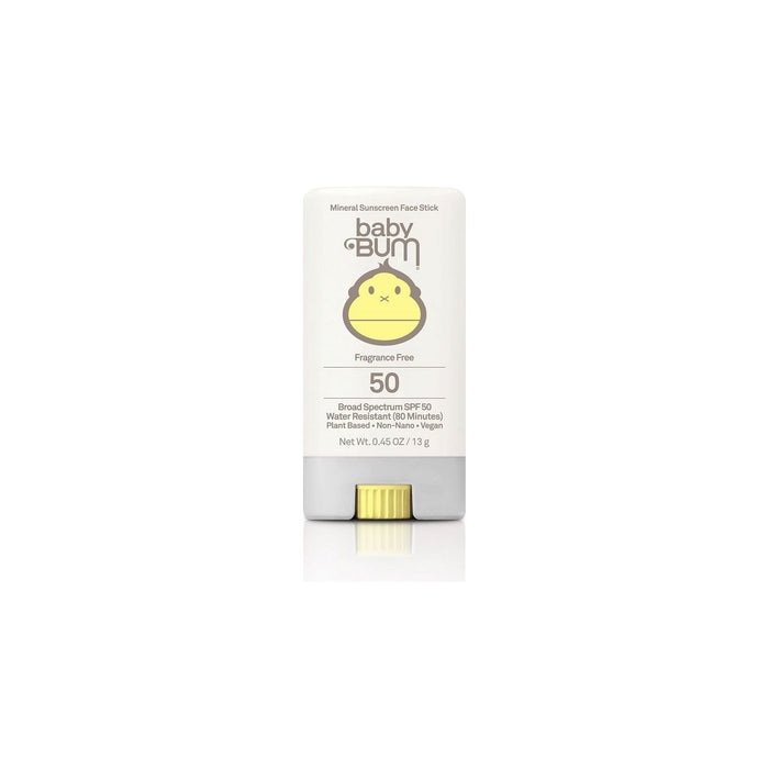 Sun Bum Baby Mineral SPF 50 Sunscreen Face Stick-Fragrance Free 0.45 oz
